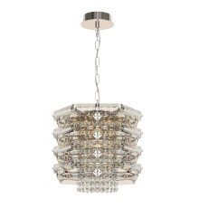 SL6137.103.04 Светильник подвесной ST-Luce никель/прозрачный E14 4*40W STROZZI