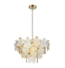 SL6240.203.06 Светильник подвесной ST-Luce золотистый/Прозрачный, янтарный E14 6*60W TENDER