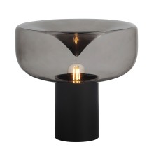 SL6014.404.01 Прикроватная лампа ST-Luce Черный/Дымчатый E27 1*40W RIPPLE