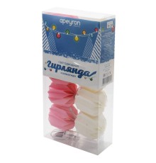 Гирлянда светодиодная Apeyron цветной бумажный фонарик 15-20