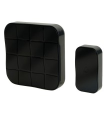 Звонок дверной беспроводной Feron E-378 Электрический 10 мелодий чёрный с питанием от батареек 51431